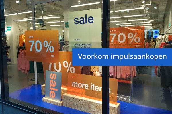 Voorkom impulsaankopen