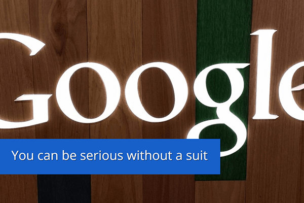 You can be serious without a suit