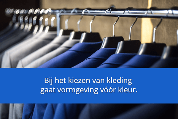 De vorm gaat voor de kleur