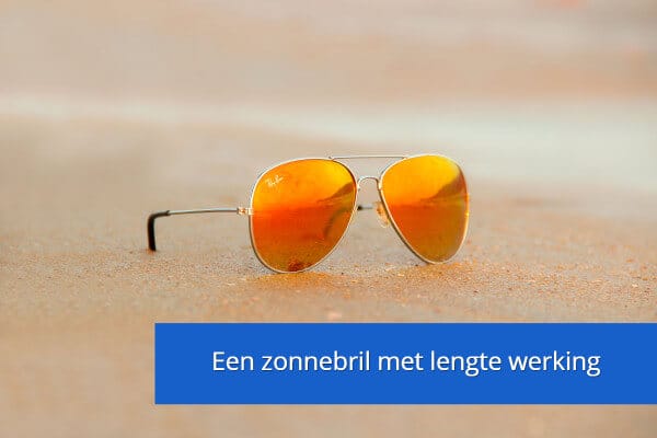 zonnebril met lengte werking